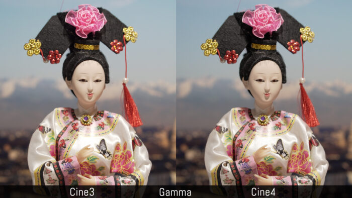 Cine3 versus Cine4 using the Gamma settings